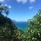 Hiking the scenic Kalalau Trail to the scenic Na Pali Coast in Kauai Hawaii