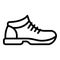 Hiking shoes icon, outline style