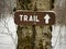 Hiking Sign - Trail Marker Winter