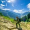 Hiking on Sonamarg mountain