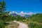 Hiking the Taggart Lake trail in the Grand Tetons National Park