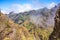 Hiking tail passge - colorful volcanic mountain landscape