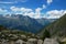 Hiking to Argentiere glacier, Alps, France