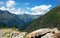 Hiking to Argentiere glacier, Alps, France