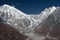 Hiking to Kyangjin Ri summit. View to Langtang Lirung summit