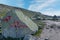 Hiking tourist rout sign to Trolltunga rock, Norway