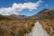 Hiking track in Tongariro National Park