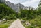 Hiking track in Triglav National Park, Slovenia