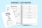 Hiking tracker KDP interior notebook. Hiking location and other information checker journal. KDP interior log book. Tour and