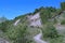 Hiking trail beneath the Scarborough Bluffs sand cliffs