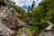 Hiking Trail Beneath Wild Mountain River In Ã–tschergrÃ¤ben in Austria