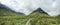 Hiking trail through Buachaille Etive Beag in the Scottish Highlands