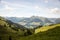 Hiking trail in the European alps, Austrian side