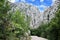 Hiking trail and forrest of the famous national park Paklenica in Croatia