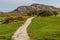 Hiking trail in golf club in Howth