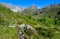 Hiking trail in an idyllic mountain landscape in East Tyrol, Tyrol, Austria, Europe