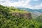 Hiking trail leading from Haghpat Monastery to Sanahin Monastery. a famous landscape in Akner