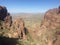 Hiking a Trail in Lost Dutchman State Park, View of East Valley