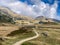 Hiking trail in the Mountains above the Bettmeralp, Switzerland