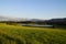 hiking trail overlooking scenic Attlesee in Bavarian Alps, Nesselwang, Allgaeu, Bavaria, Germany