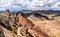 Hiking trail at Palccoyo Rainbow Mountains in Peru