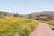 The hiking trail passes near the river Tabor, in the Galilee, near the Afula city, in northern Israel