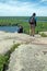 Hiking trail beside Rideau Canal, Lyndhurst, Ontario, Canada