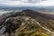 Hiking with Trail, Rocks and vegetation at Croagh Patrick mountain