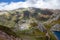 Hiking trail in the Somiedo national park, Spain, Asturias. Saliencia lakes nature reservation