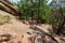 Hiking trail towards the famous Flatirons