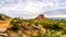 Hiking trails around the red sandstone buttes of Papago Park near Phoenix Arizona