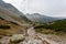 hiking trails in Slovakia Tatra mountains near mountain lake of