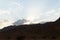 Hiking in twilight near Eilat, South Israel