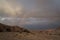 Hiking in twilight near Eilat, South Israel