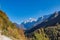 Hiking at Wilder Kaiser Mountains in the Austrian region of Tirol, Tyrol Austria