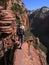 hiking in zion