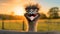 Hilarious Ostrich Meme Art: Zany Humor And Youthful Energy In 8k