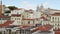 The hill of Alfama in the historic district of Lisbon