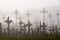 Hill of Crosses Kryziu kalnas, a famous site of pilgrimage in northern Lithuania