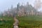 Hill of Crosses Kryziu kalnas, a famous site of pilgrimage in northern Lithuania