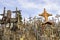 Hill of crosses, large group of crosses on the hill in Lithuania, Famous landmark, must visit place