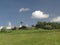 Hill farm, old, with single tree as marker.