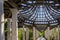 Hill Gardens pergola, Hampstead Heath, London, England, on a sunny afternoon