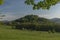 Hill near Roznov pod Radhostem town with Hradisko castle