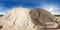 Hill at Rummu quarry. 360 degrees panorama