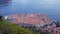 Hill view of Dubrovnik in Croatia