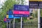 HILLINGDON, LONDON, ENGLAND - 14 August 2021: Estate agent signs outside a property