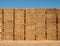 Hillock of straw bales