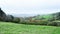 Hills of autumn rural fields in the countryside