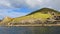 HIlls and cliffs at Cape Brett, Bay of Islands, New Zealand